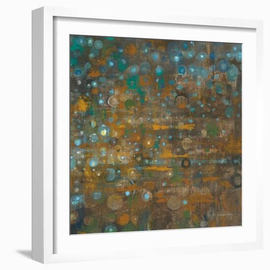 Blue and Bronze Dots X-Danhui Nai-Framed Art Print