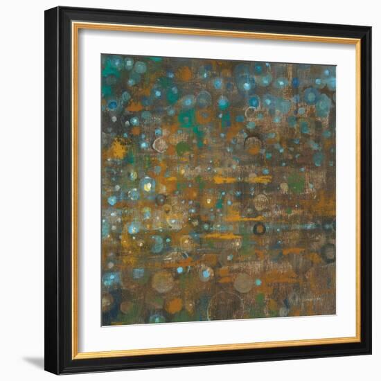 Blue and Bronze Dots X-Danhui Nai-Framed Art Print