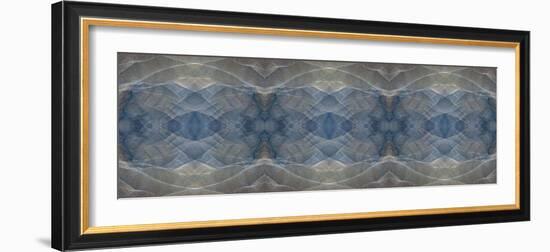 Blue and brown abstract panoramic.-Jaynes Gallery-Framed Photographic Print