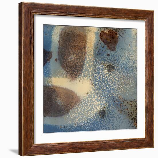 Blue and brown abstract.-Jaynes Gallery-Framed Photographic Print