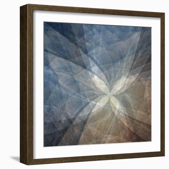 Blue and brown abstract.-Jaynes Gallery-Framed Photographic Print