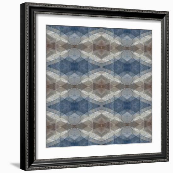 Blue and brown abstract.-Jaynes Gallery-Framed Photographic Print