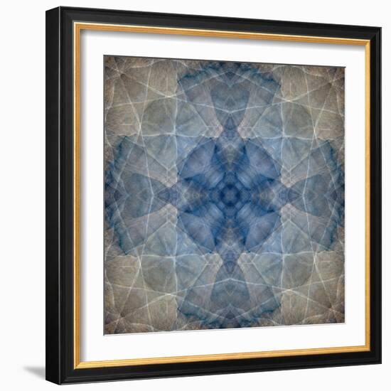 Blue and brown abstract.-Jaynes Gallery-Framed Photographic Print