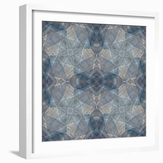 Blue and brown abstract.-Jaynes Gallery-Framed Photographic Print