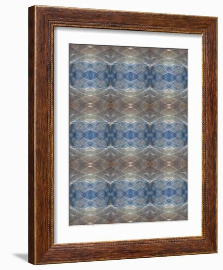 Blue and brown abstract.-Jaynes Gallery-Framed Photographic Print