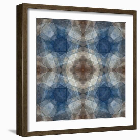 Blue and brown abstract.-Jaynes Gallery-Framed Photographic Print