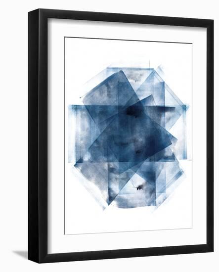 Blue and Gold Element III-Wild Apple Portfolio-Framed Art Print