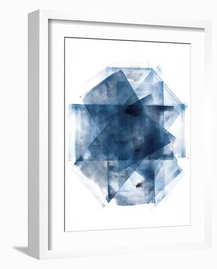 Blue and Gold Element III-Wild Apple Portfolio-Framed Art Print