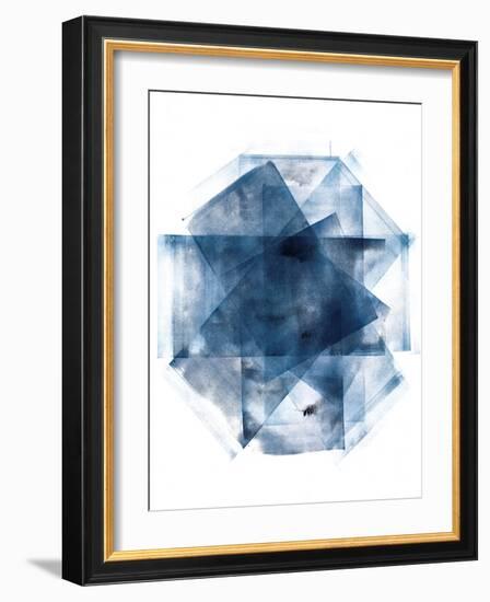 Blue and Gold Element III-Wild Apple Portfolio-Framed Art Print
