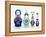 Blue and Gold Russian Dolls-Cat Coquillette-Framed Premier Image Canvas