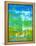 Blue and Green Abstract Art Painting-T30Gallery-Framed Stretched Canvas