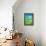 Blue and Green Abstract Art Painting-T30Gallery-Framed Stretched Canvas displayed on a wall