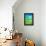 Blue and Green Abstract Art Painting-T30Gallery-Framed Stretched Canvas displayed on a wall