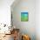 Blue and Green Abstract Art Painting-T30Gallery-Framed Stretched Canvas displayed on a wall