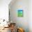 Blue and Green Abstract Art Painting-T30Gallery-Framed Stretched Canvas displayed on a wall