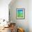 Blue and Green Abstract Art Painting-T30Gallery-Framed Art Print displayed on a wall