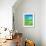 Blue and Green Abstract Art Painting-T30Gallery-Framed Art Print displayed on a wall