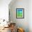 Blue and Green Abstract Art Painting-T30Gallery-Framed Art Print displayed on a wall