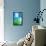 Blue and Green Abstract Art Painting-T30Gallery-Framed Stretched Canvas displayed on a wall