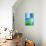 Blue and Green Abstract Art Painting-T30Gallery-Art Print displayed on a wall