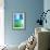 Blue and Green Abstract Art Painting-T30Gallery-Framed Art Print displayed on a wall