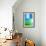 Blue and Green Abstract Art Painting-T30Gallery-Framed Art Print displayed on a wall