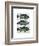 Blue and Green Fish Trio-Fab Funky-Framed Art Print