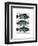 Blue and Green Fish Trio-Fab Funky-Framed Art Print