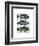 Blue and Green Fish Trio-Fab Funky-Framed Art Print