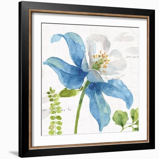 Blue and Green Garden II-Lisa Audit-Framed Art Print