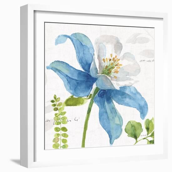 Blue and Green Garden II-Lisa Audit-Framed Art Print