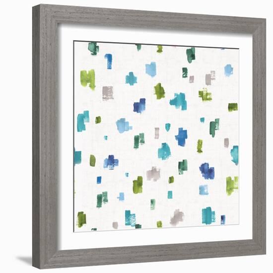 Blue and Green Garden Step 05B-Lisa Audit-Framed Art Print