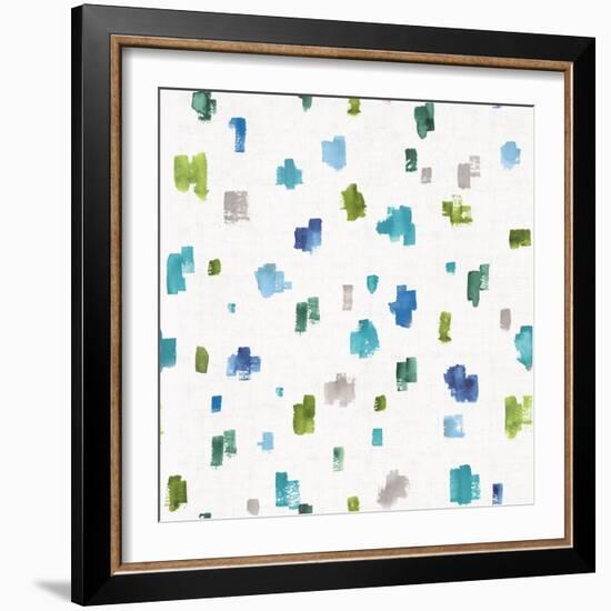 Blue and Green Garden Step 05B-Lisa Audit-Framed Art Print