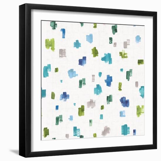 Blue and Green Garden Step 05B-Lisa Audit-Framed Art Print