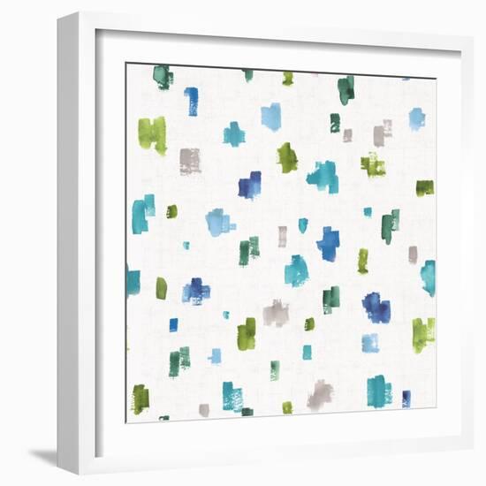 Blue and Green Garden Step 05B-Lisa Audit-Framed Art Print