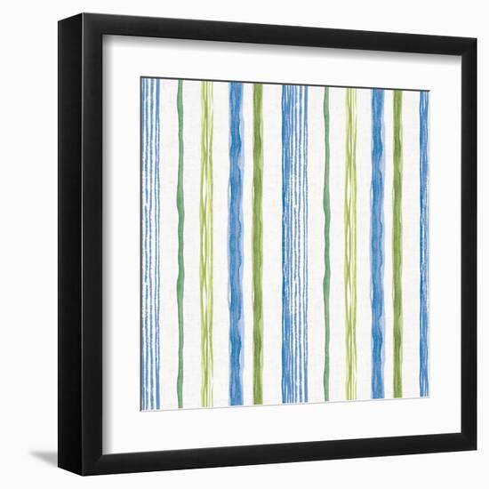 Blue and Green Garden Step 06-Lisa Audit-Framed Art Print