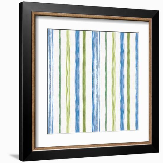 Blue and Green Garden Step 06-Lisa Audit-Framed Art Print