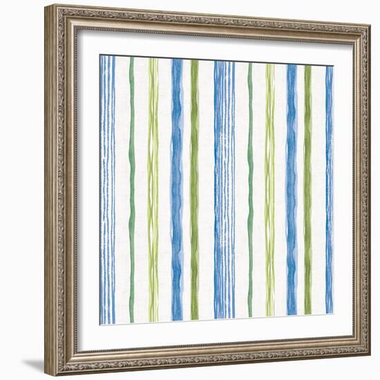 Blue and Green Garden Step 06-Lisa Audit-Framed Art Print