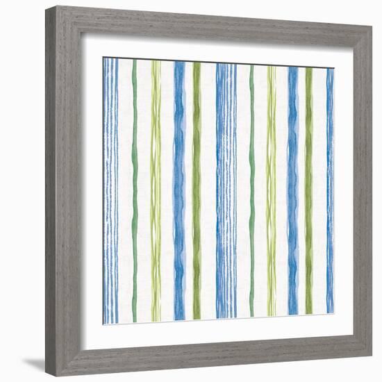 Blue and Green Garden Step 06-Lisa Audit-Framed Art Print