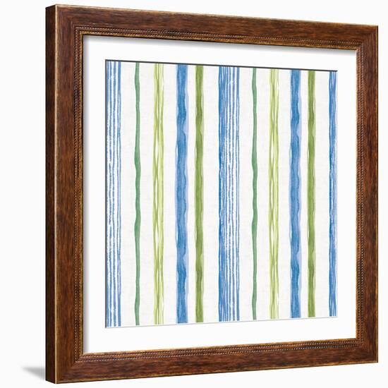 Blue and Green Garden Step 06-Lisa Audit-Framed Art Print