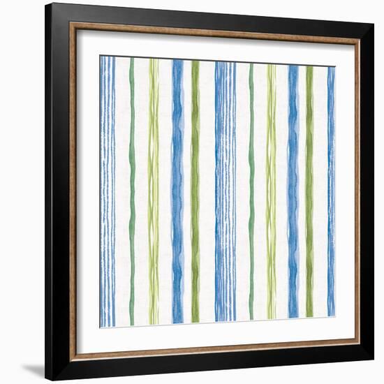 Blue and Green Garden Step 06-Lisa Audit-Framed Art Print