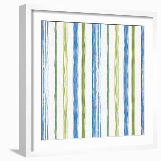 Blue and Green Garden Step 06-Lisa Audit-Framed Art Print