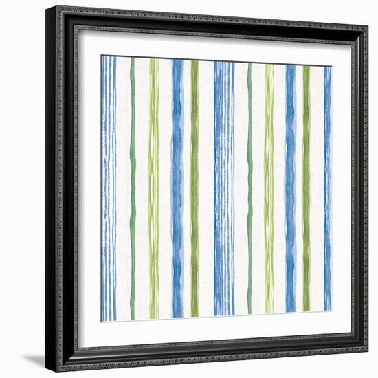 Blue and Green Garden Step 06-Lisa Audit-Framed Art Print