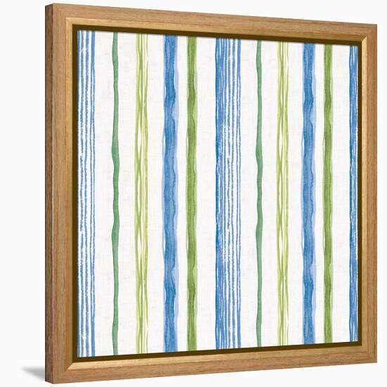 Blue and Green Garden Step 06-Lisa Audit-Framed Stretched Canvas