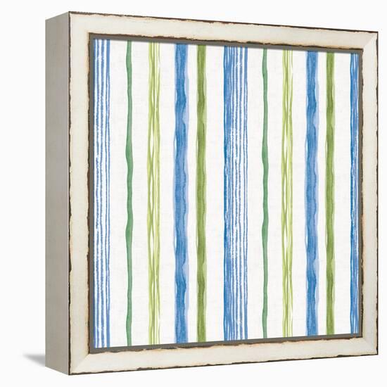 Blue and Green Garden Step 06-Lisa Audit-Framed Stretched Canvas