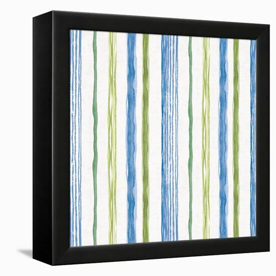 Blue and Green Garden Step 06-Lisa Audit-Framed Stretched Canvas