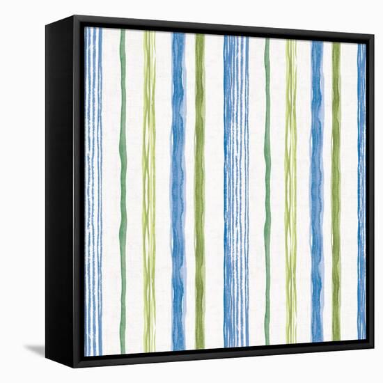 Blue and Green Garden Step 06-Lisa Audit-Framed Stretched Canvas