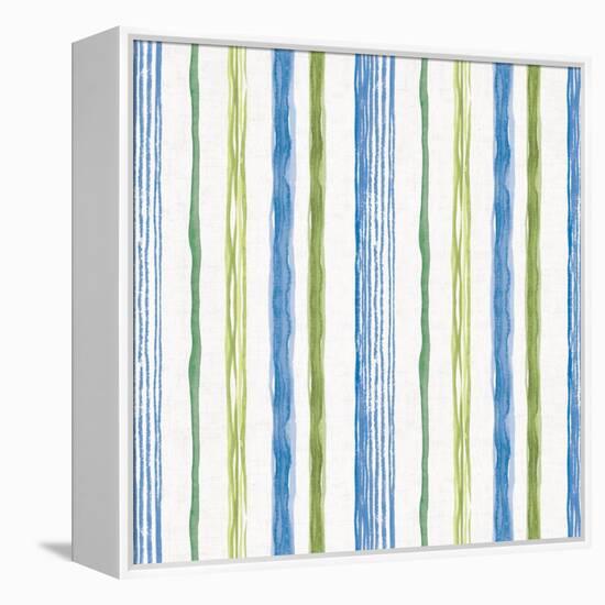 Blue and Green Garden Step 06-Lisa Audit-Framed Stretched Canvas