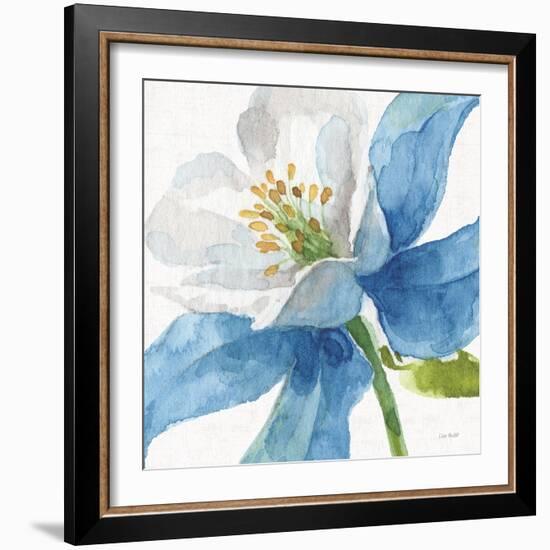 Blue and Green Garden VI-Lisa Audit-Framed Art Print