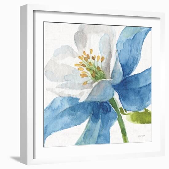 Blue and Green Garden VI-Lisa Audit-Framed Art Print